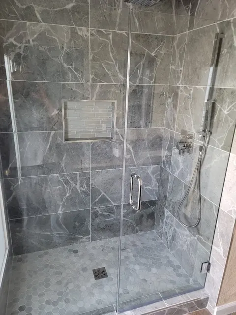 Completed full bathroom renovation with modern fixtures in Goodyear AZ